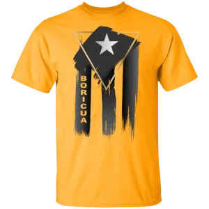Abstract Boricua Black Flag T-Shirt