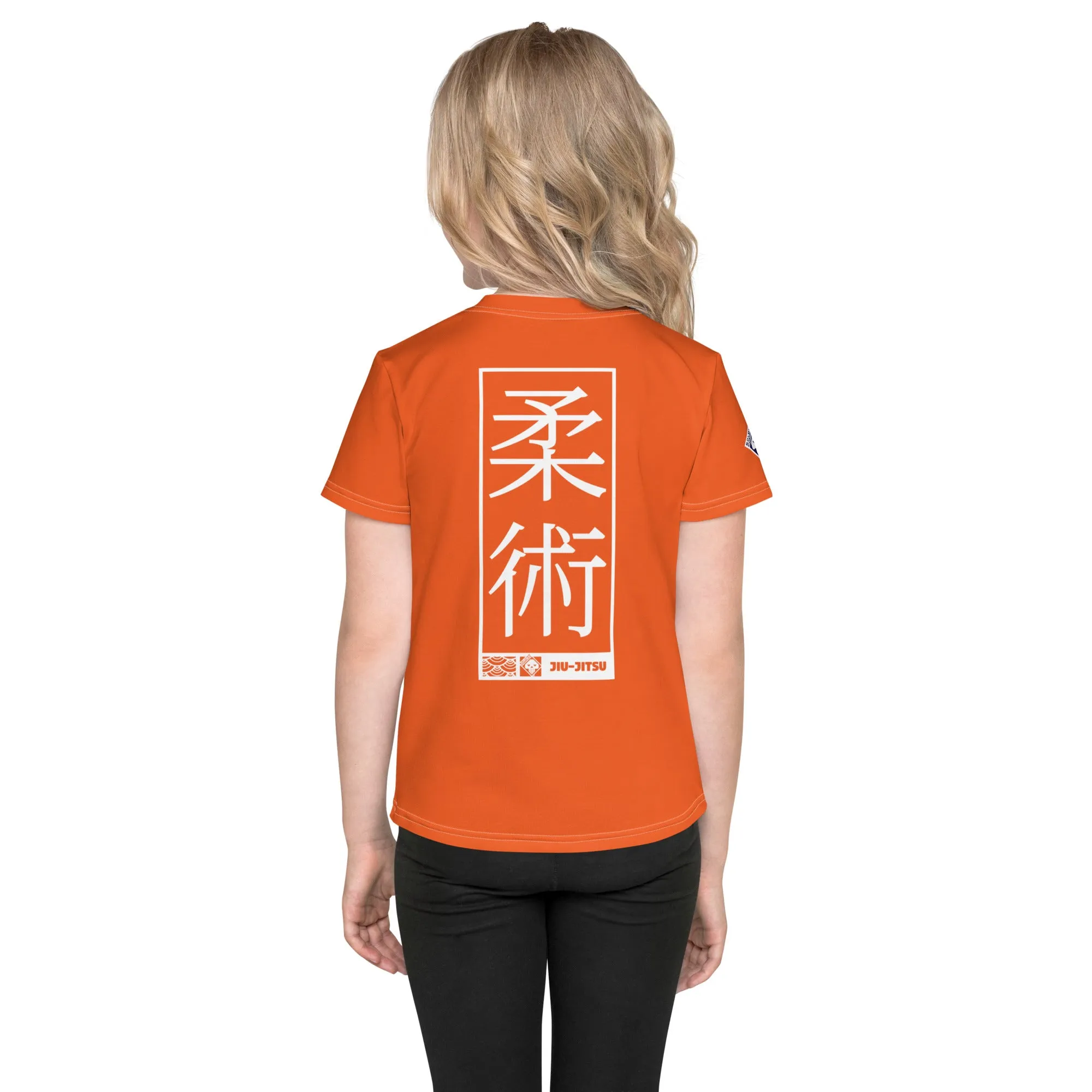 Active Wear Staple: Girl's Short Sleeve Jiu-Jitsu Rash Guard - Flamingo