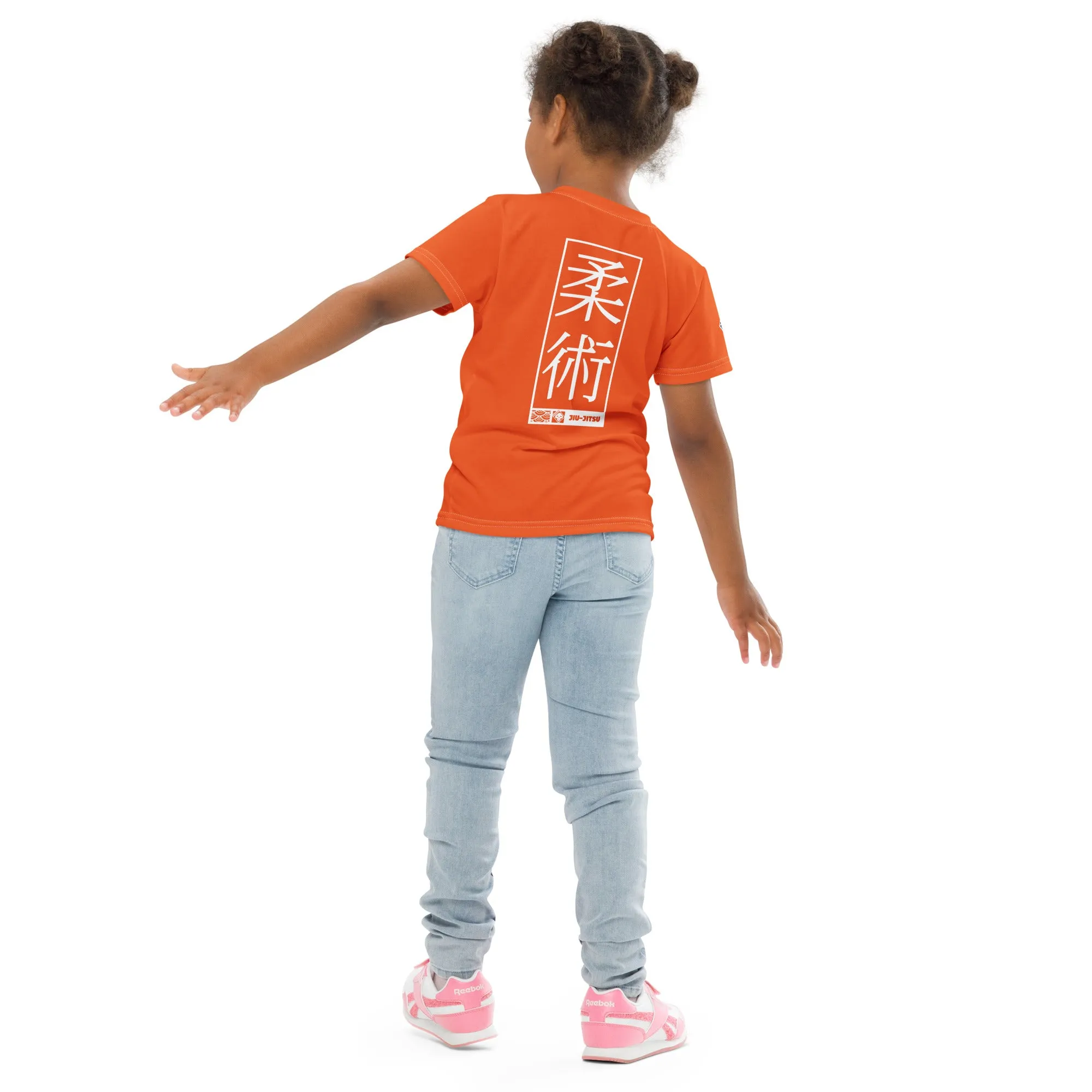 Active Wear Staple: Girl's Short Sleeve Jiu-Jitsu Rash Guard - Flamingo