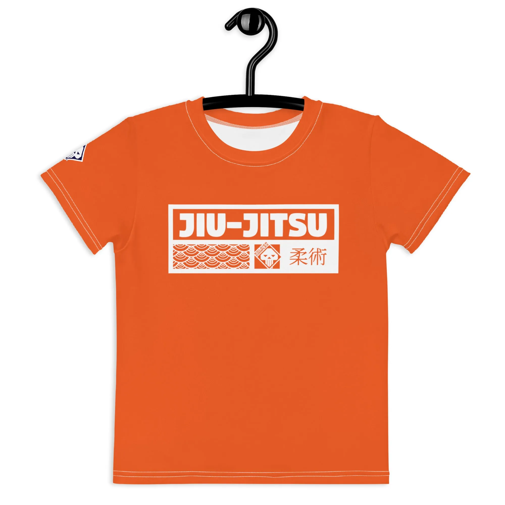 Active Wear Staple: Girl's Short Sleeve Jiu-Jitsu Rash Guard - Flamingo