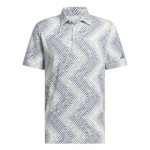 adidas Golf Ultimate365 All Over Print Polo - Crystal Jade/Preloved Ink