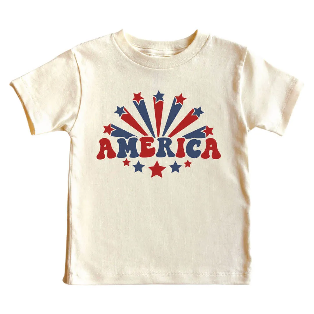 America Kids Graphic Tee | Natural