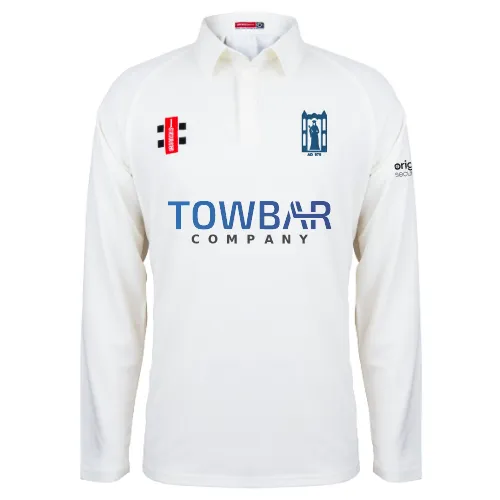 Amesbury CC Senior's Ivory Matrix V2 L/S Shirt
