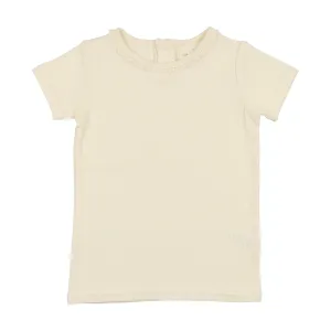 Analogie Pointelle T-Shirt Short Sleeve - Cream