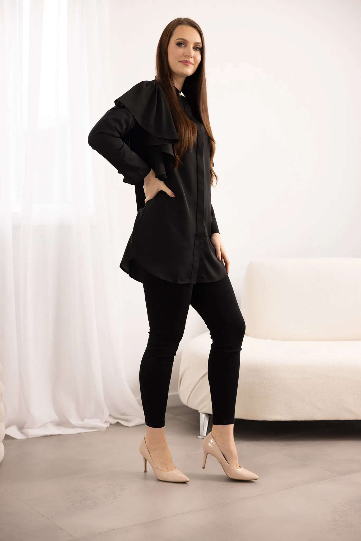 Angelica Ruffle Detailed Shirt