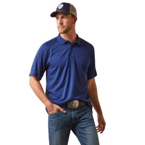 Ariat Men's Cloudburst Blue Ac Polo