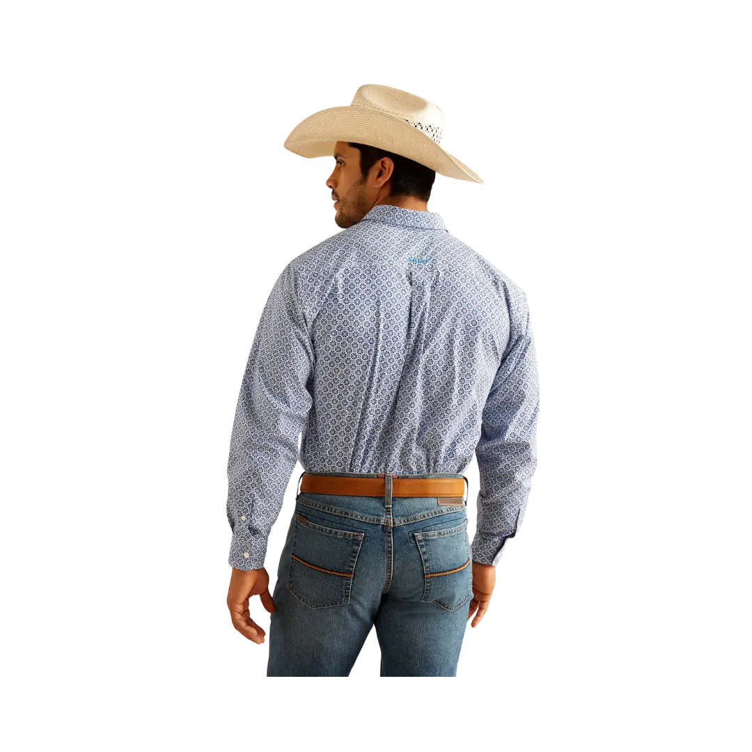 Ariat Men's Perry Classic Fit Blue Shirt
