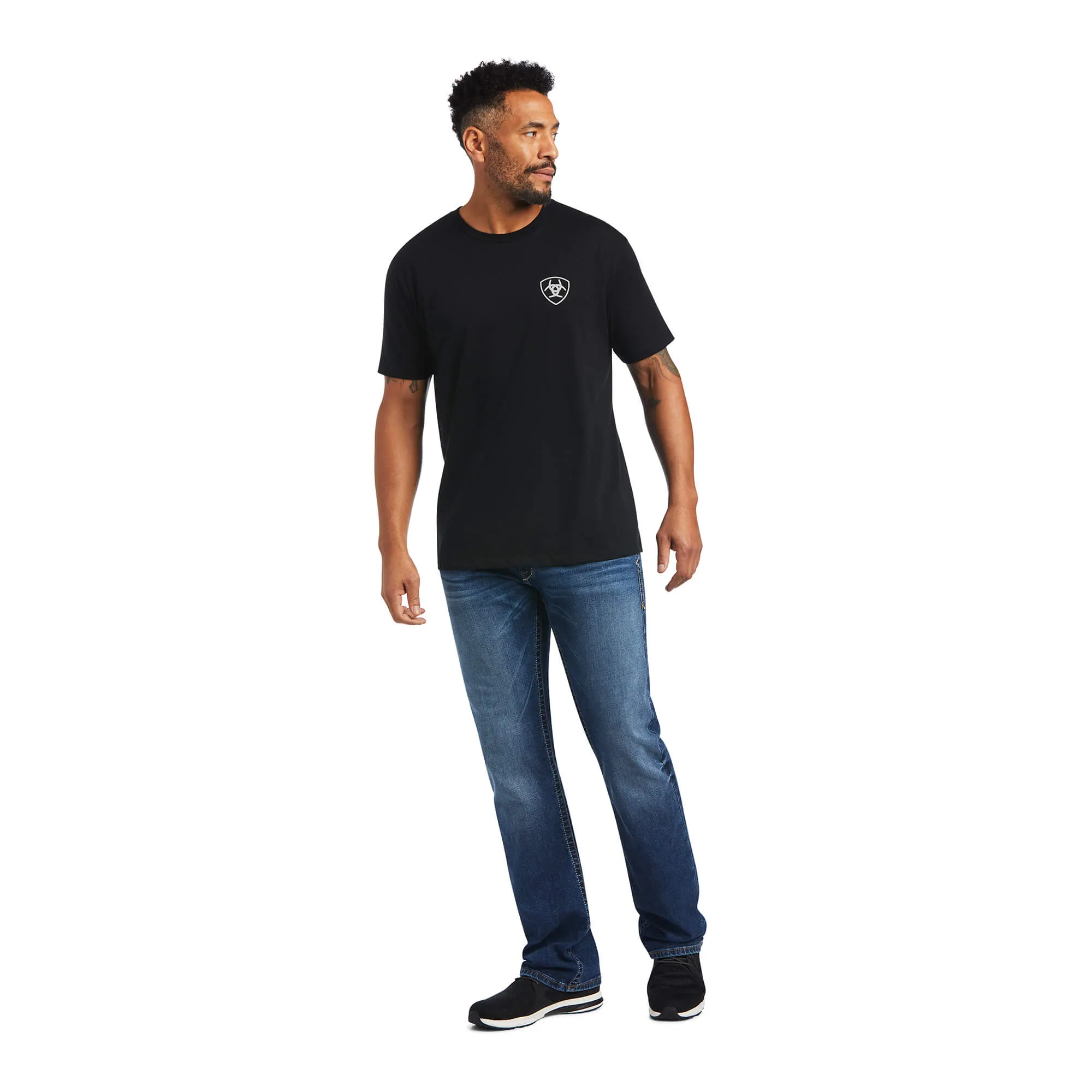 Ariat Men's Woodgrain Flag T-Shirt