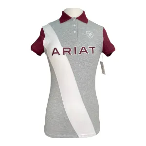 Ariat Taryn Polo in Red/Grey - Women's Small