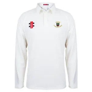 Ashorne and Moreton Morrell CC Adult's Ivory Matrix V2 L/S Shirt-Senior