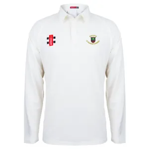 Ashorne and Moreton Morrell CC Child's Ivory Matrix V2 L/S Shirt-Junior