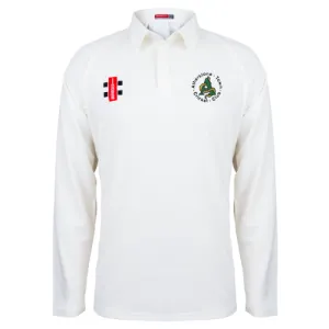 Atherstone CC Adult's Ivory Matrix V2 L/S Shirt-Senior