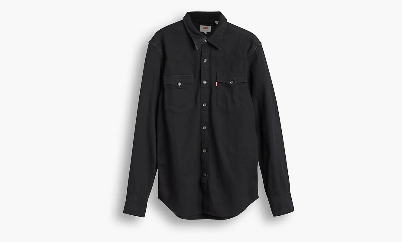 Barstow Western Shirt - Marble Black