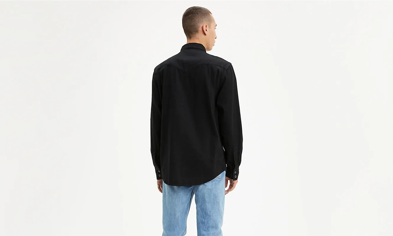 Barstow Western Shirt - Marble Black