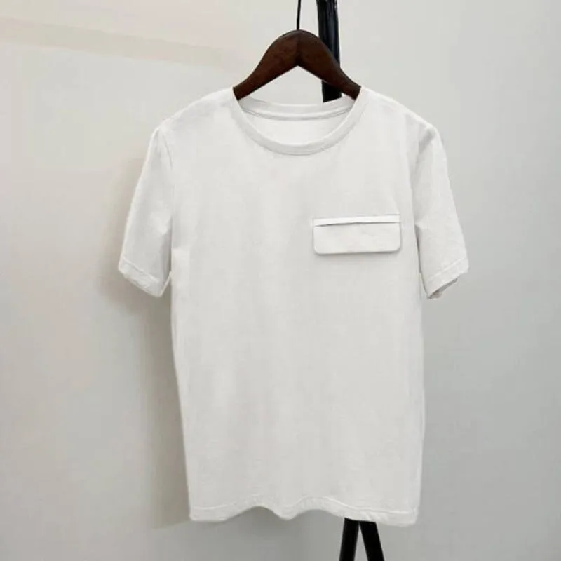 Basic Cotton Solid Pocket T-Shirt
