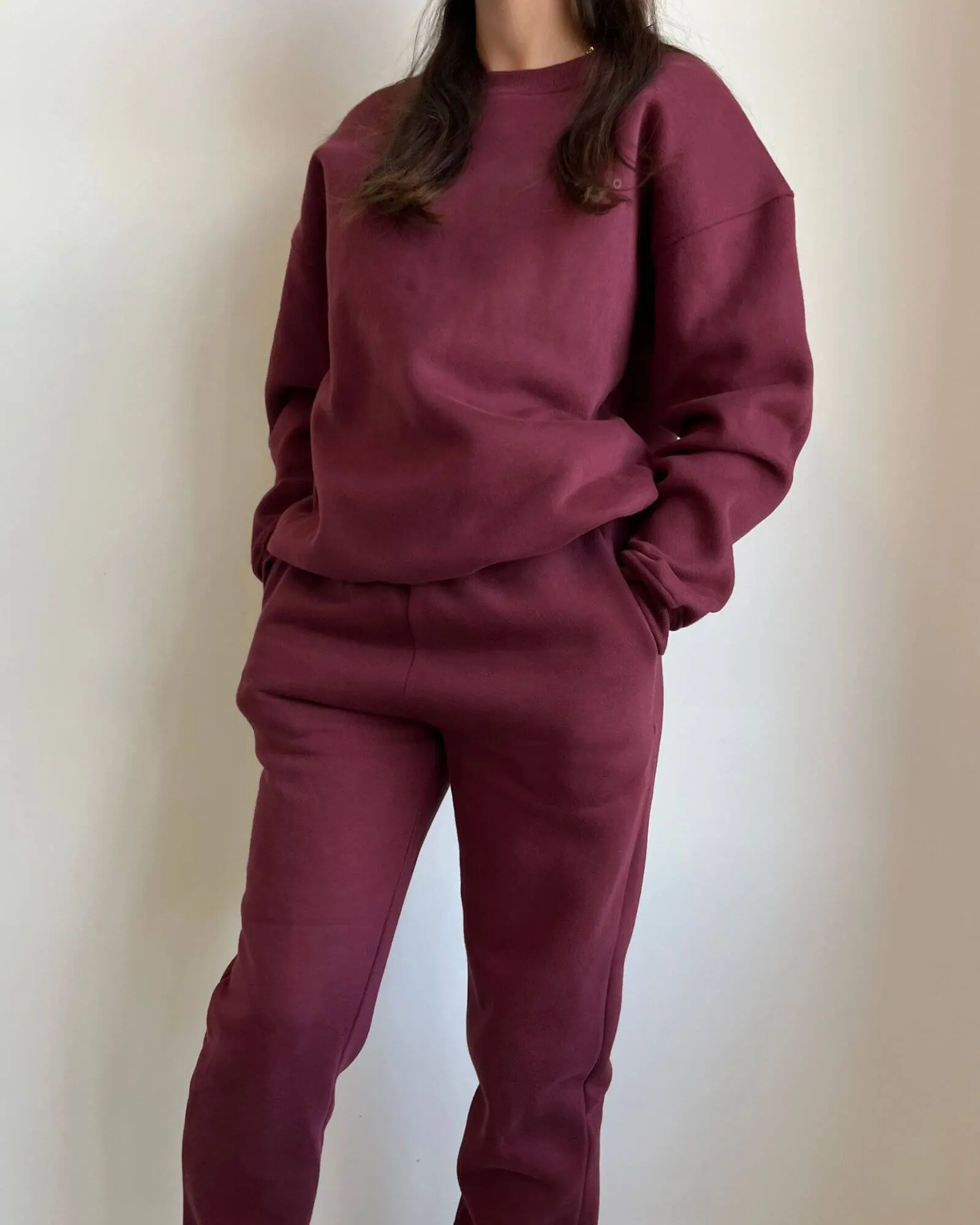 Basic crewneck - Burgundy