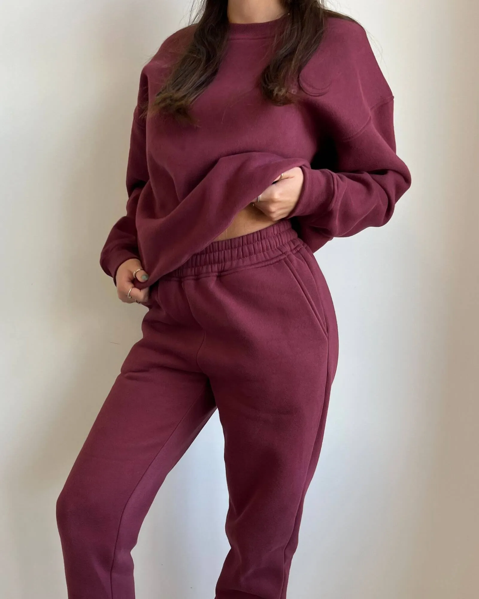 Basic crewneck - Burgundy