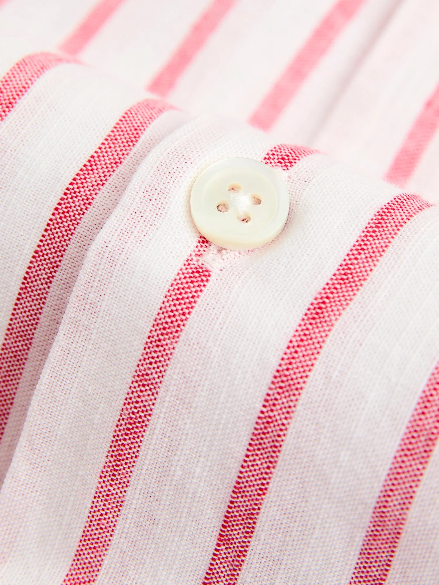 Beach Cabin Button-Up Shirt in Red