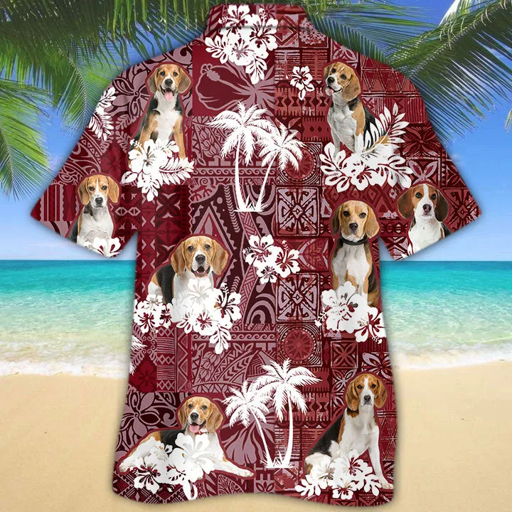 Beagle Hawaiian Shirt, Hawaiian Shirts Short Sleeve For Dog Lovers