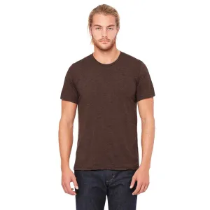 Bella   Canvas Unisex Brown Triblend Short-Sleeve T-Shirt