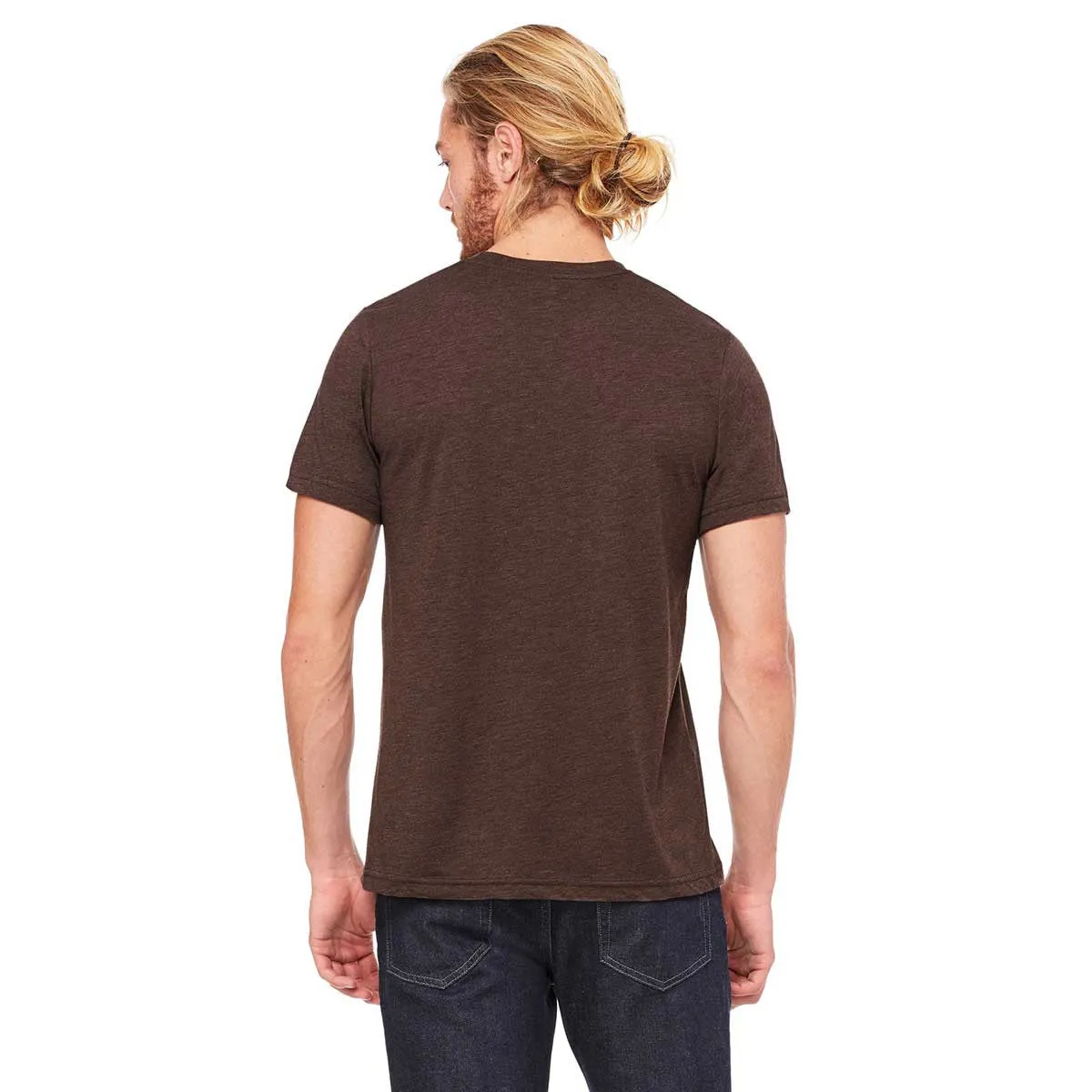 Bella   Canvas Unisex Brown Triblend Short-Sleeve T-Shirt