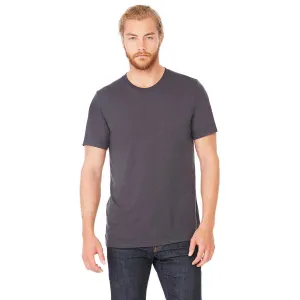 Bella   Canvas Unisex Solid Dark Grey Triblend Short-Sleeve T-Shirt
