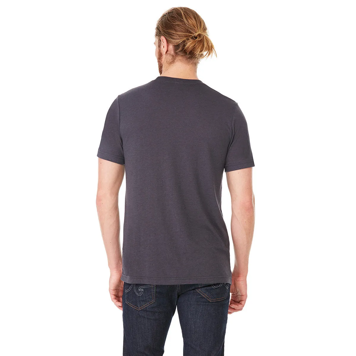 Bella   Canvas Unisex Solid Dark Grey Triblend Short-Sleeve T-Shirt