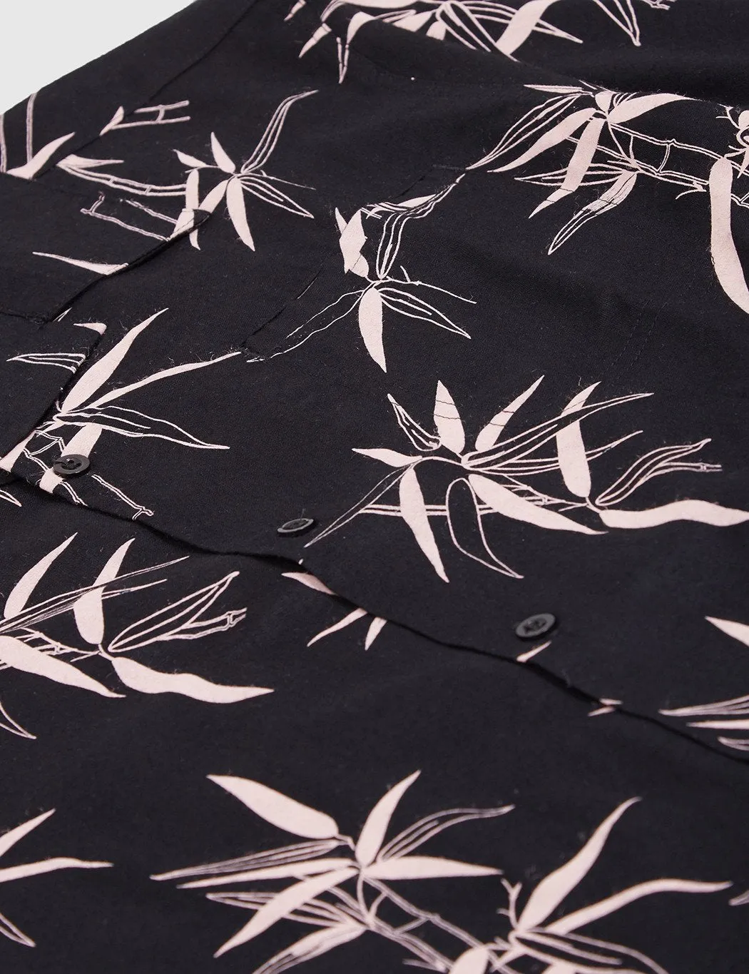Bellfield Angkor Short Sleeve Shirt - Black