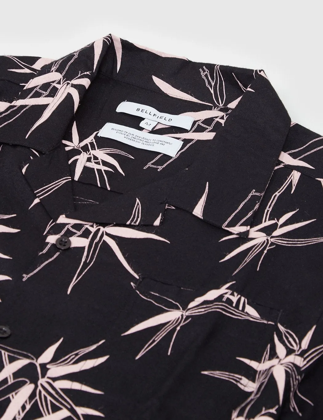 Bellfield Angkor Short Sleeve Shirt - Black