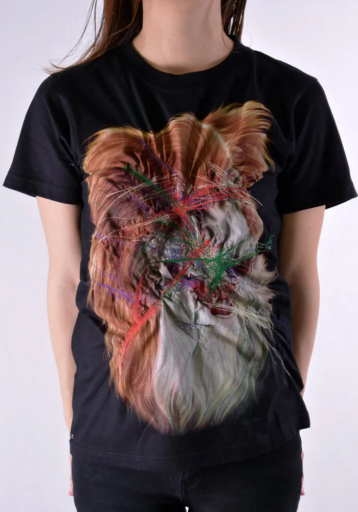 BLESS N°67 5312 T004  INCOGNITO T-SHIRT BLACK/MULTI DOG