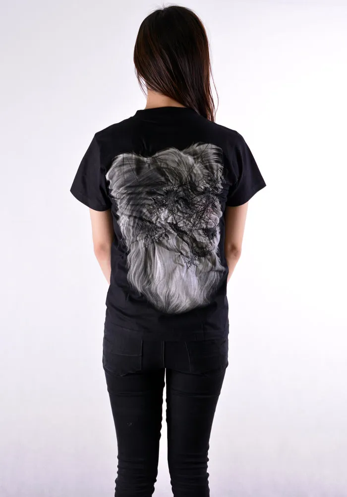 BLESS N°67 5312 T004  INCOGNITO T-SHIRT BLACK/MULTI DOG