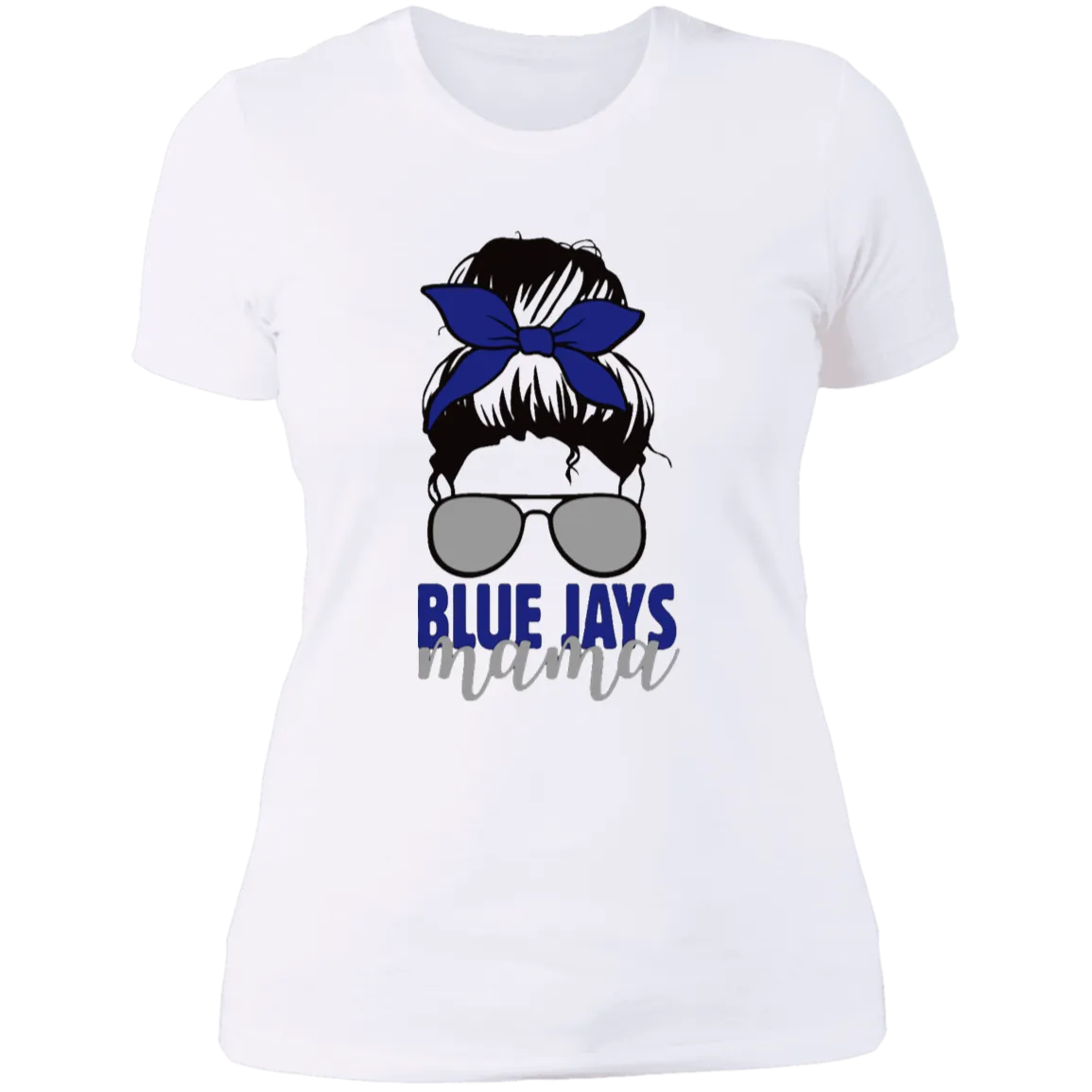Blue Jays Mama NL3900 Ladies' Boyfriend T-Shirt
