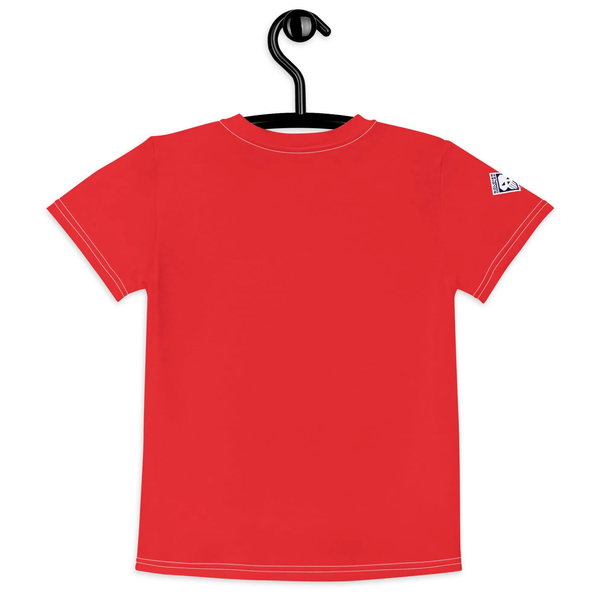 Boy's Short Sleeve Classic Judo Rash Guard: Active Wear for Adventures - Scarlet