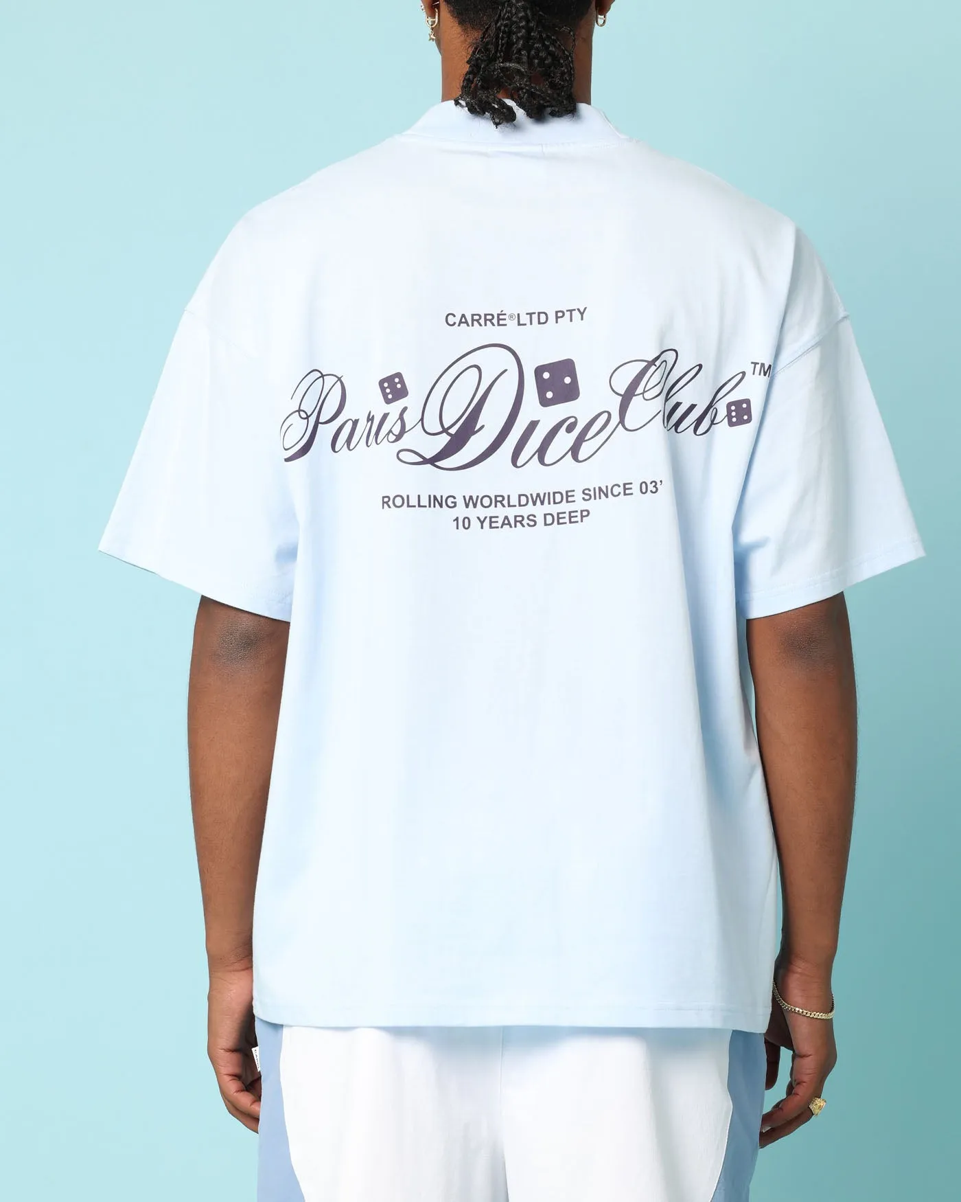 Carré Players Oversized T-Shirt Light Blue
