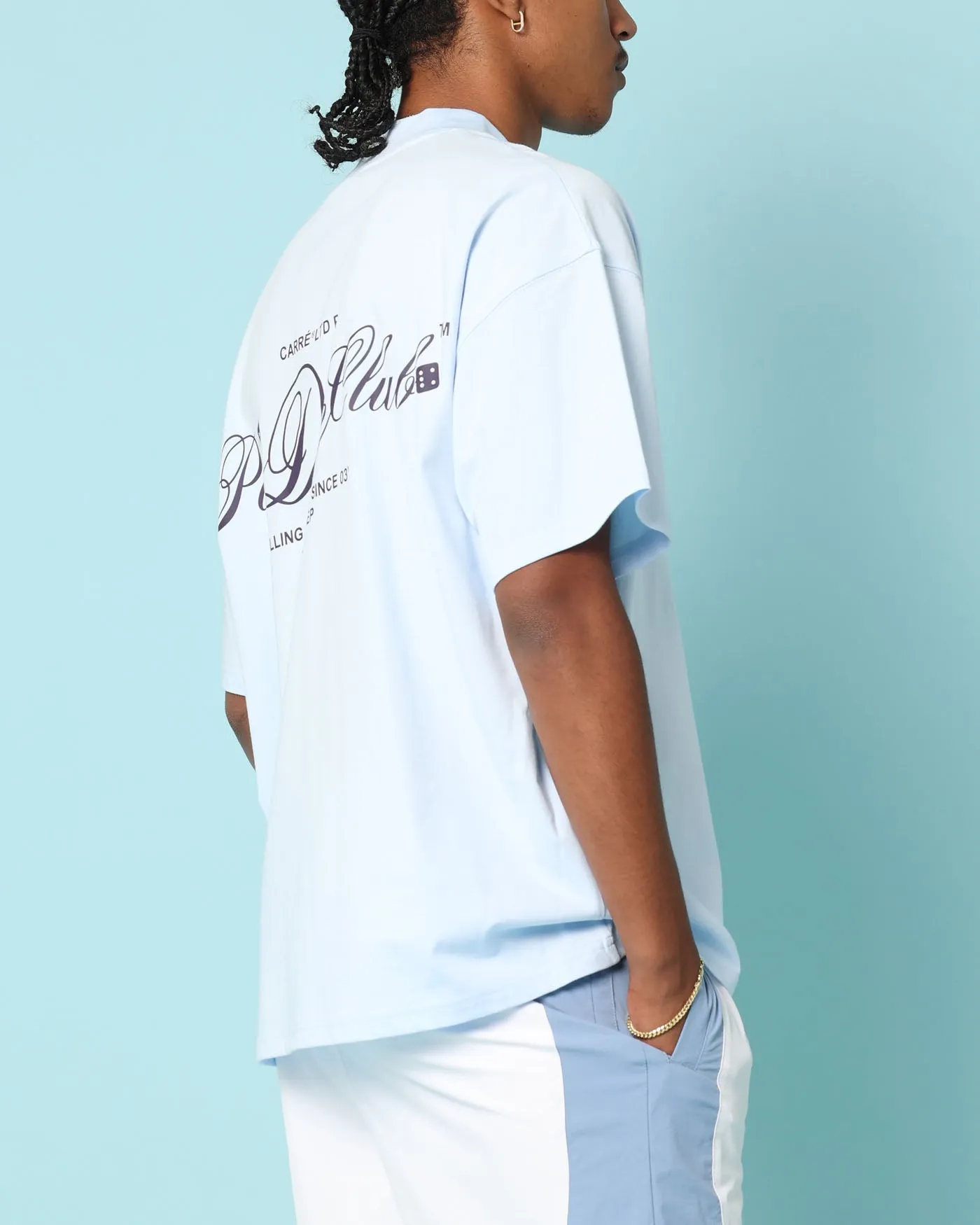 Carré Players Oversized T-Shirt Light Blue