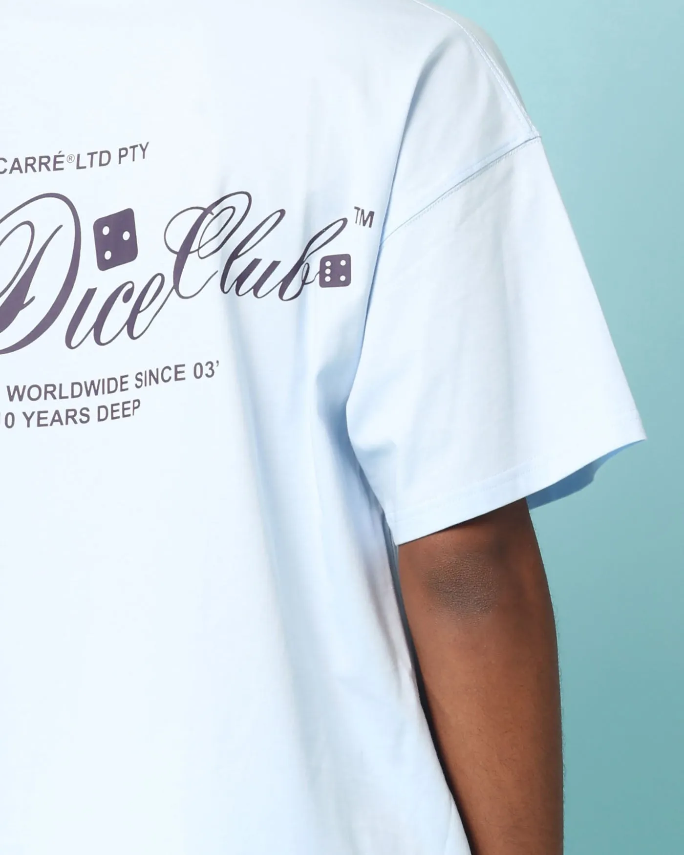 Carré Players Oversized T-Shirt Light Blue