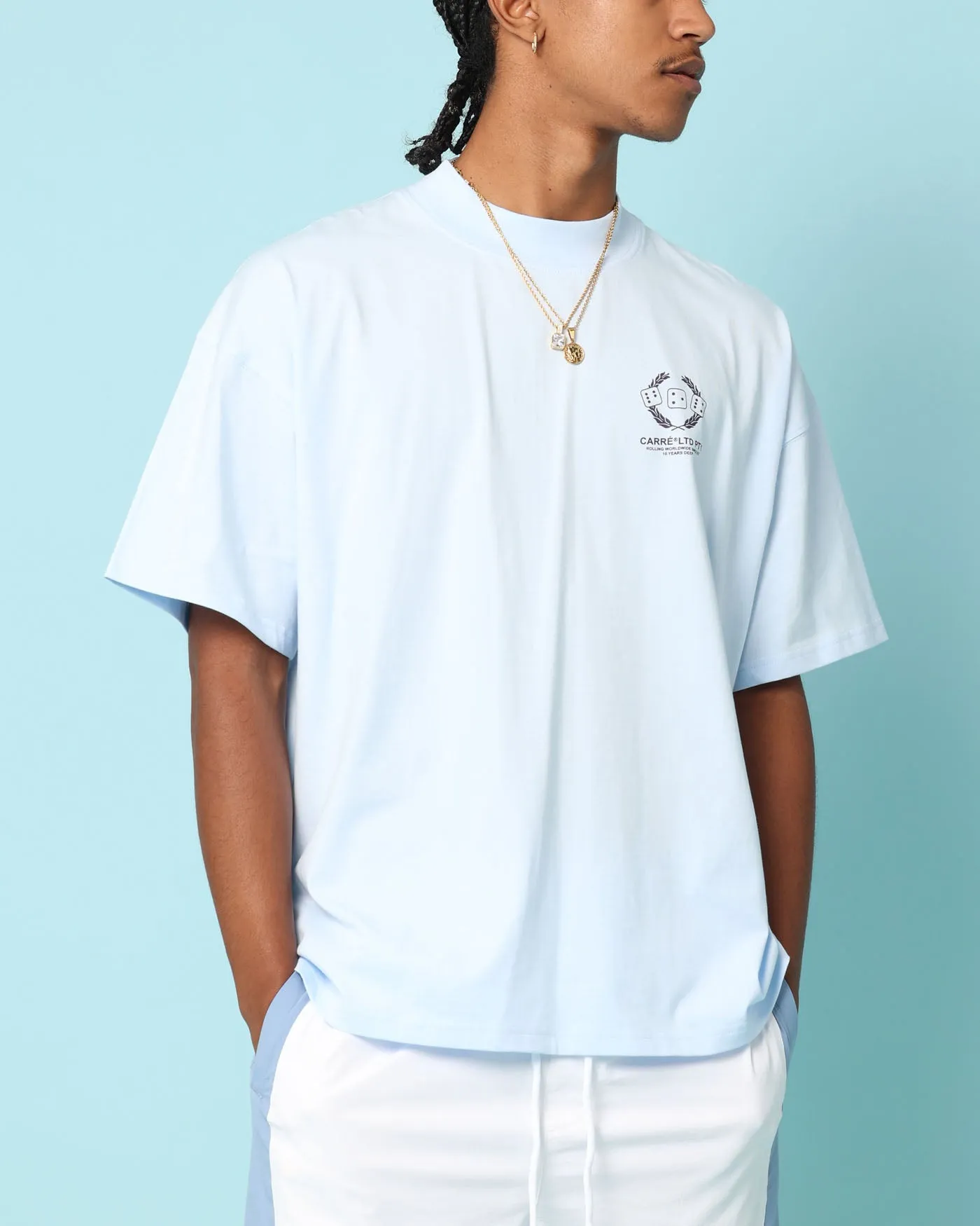 Carré Players Oversized T-Shirt Light Blue