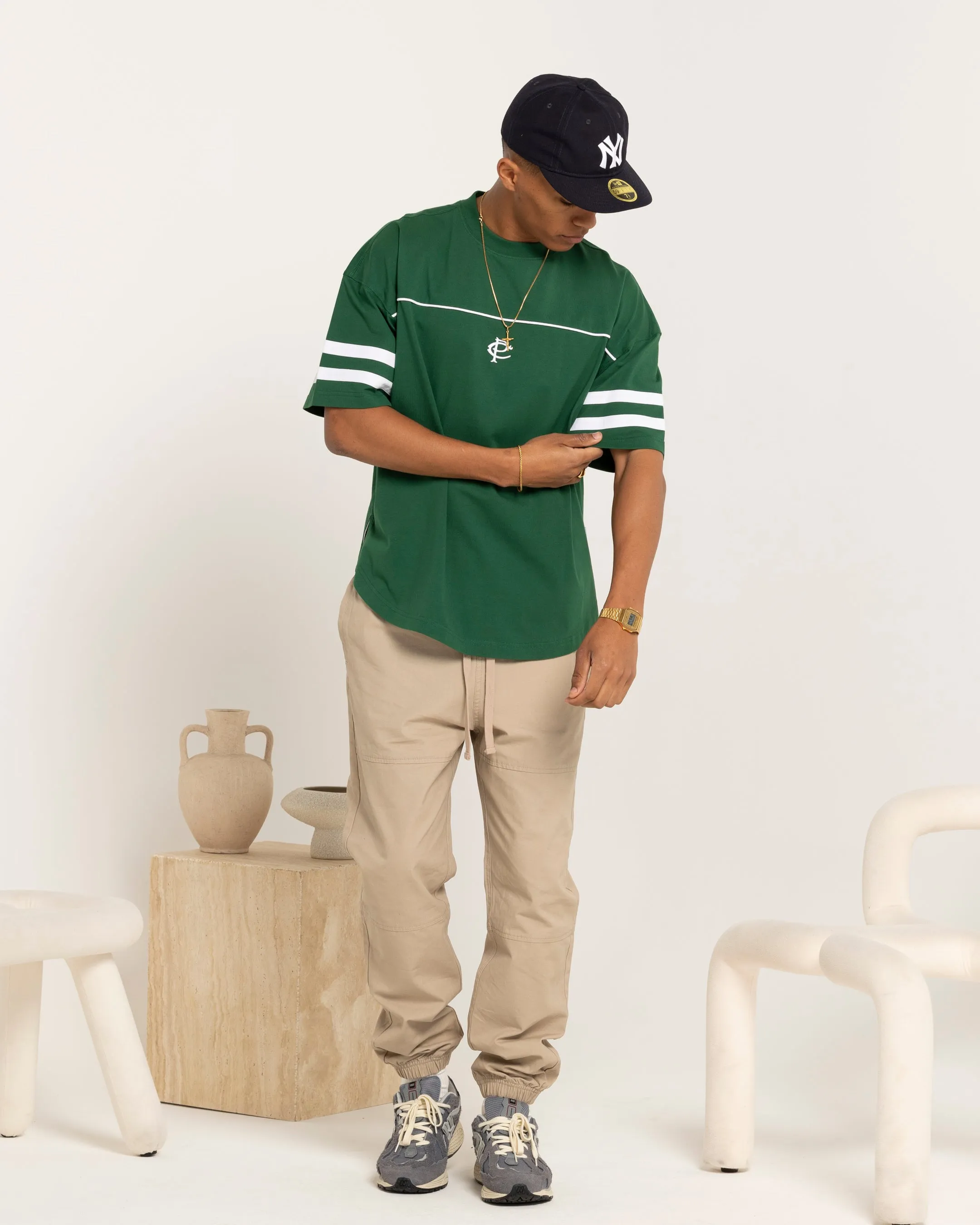 Carre CP Grid Iron T-Shirt Green