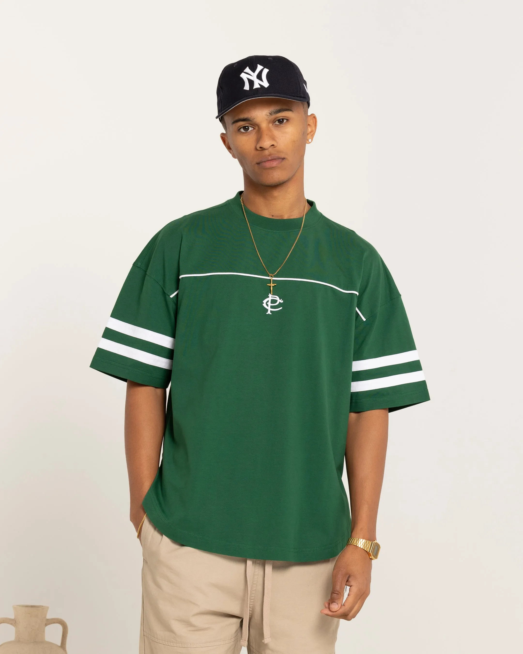 Carre CP Grid Iron T-Shirt Green