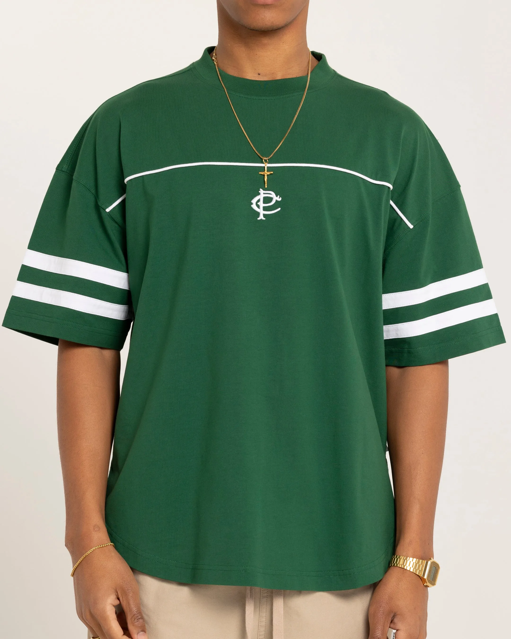 Carre CP Grid Iron T-Shirt Green