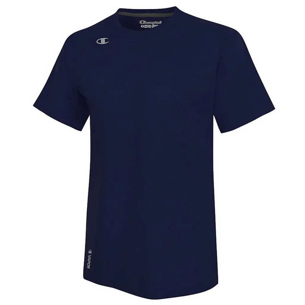 Champion Men's Sport Dark Navy Vapor Cotton Short-Sleeve T-Shirt