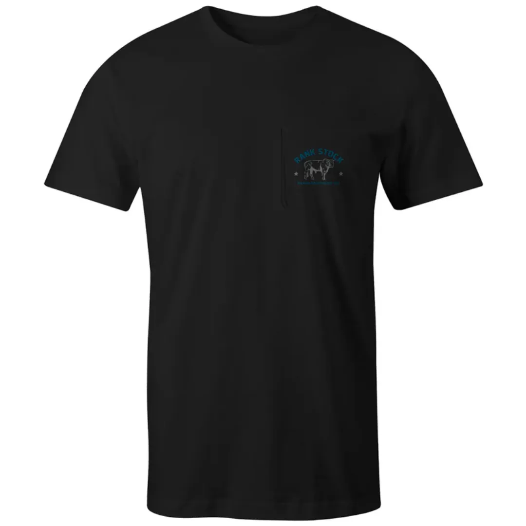 Charbary "Rank Stock" Black Tee Shirt By Hooey HT1684BK