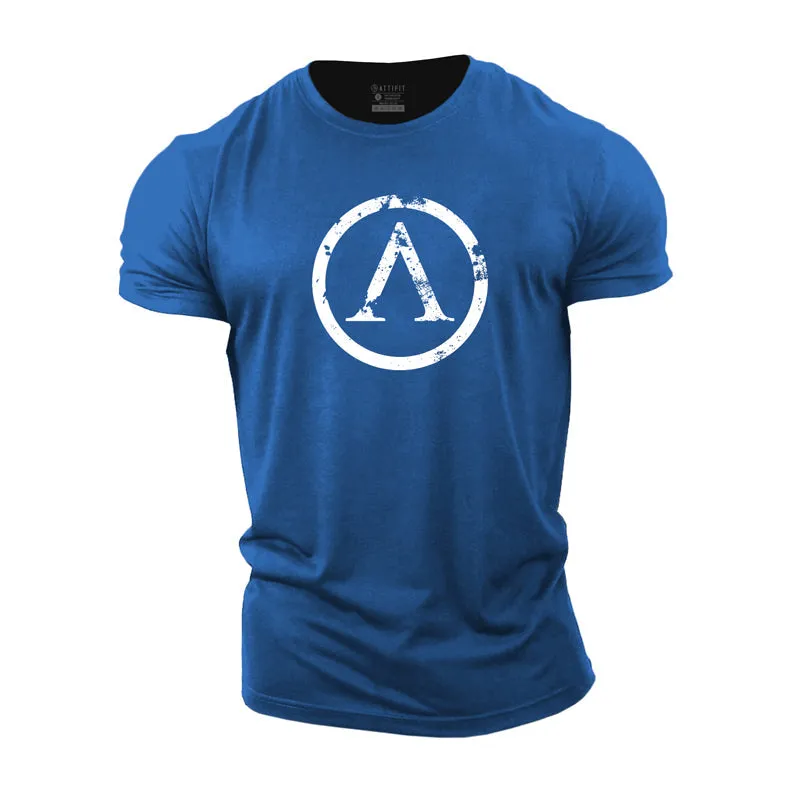 Circle Pattern Cotton T-Shirt