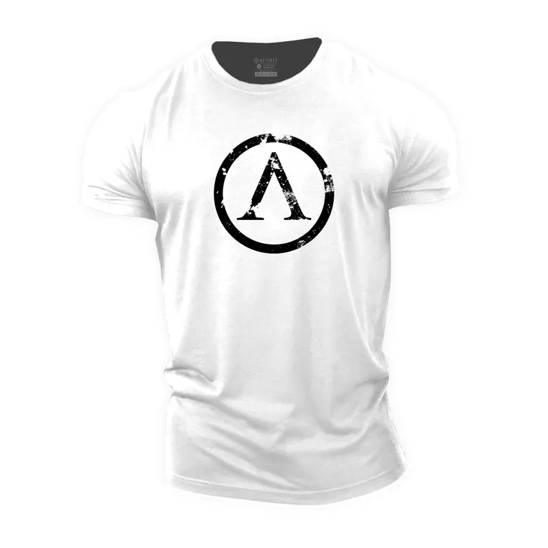 Circle Pattern Cotton T-Shirt