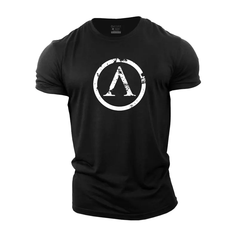 Circle Pattern Cotton T-Shirt