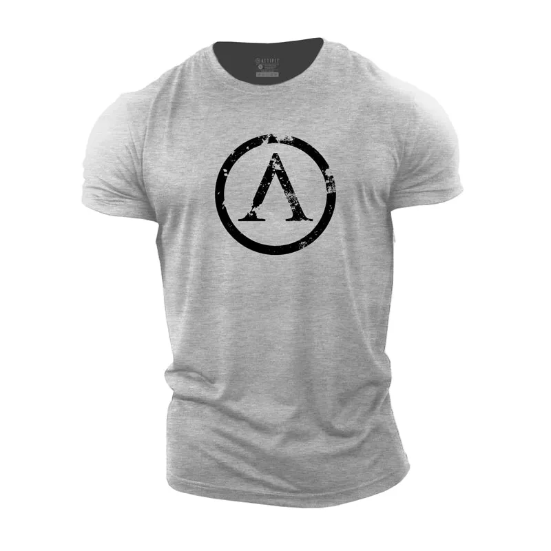Circle Pattern Cotton T-Shirt