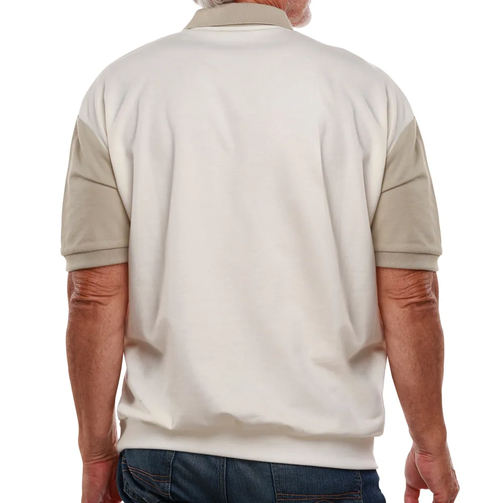 Classics by Palmland Short Sleeve Polo Shirt 6190-326 Big and Tall - Taupe