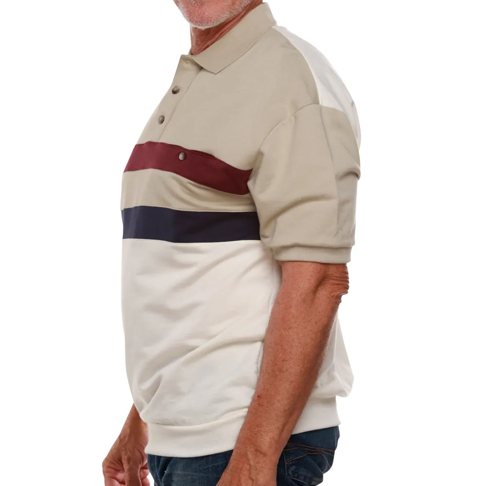 Classics by Palmland Short Sleeve Polo Shirt 6190-326 Big and Tall - Taupe