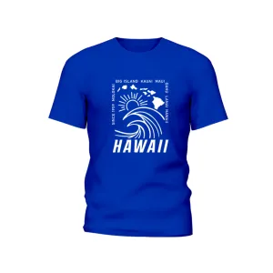 Cool Short Sleeve T-Shirt : SUNSET WAVE HAWAII