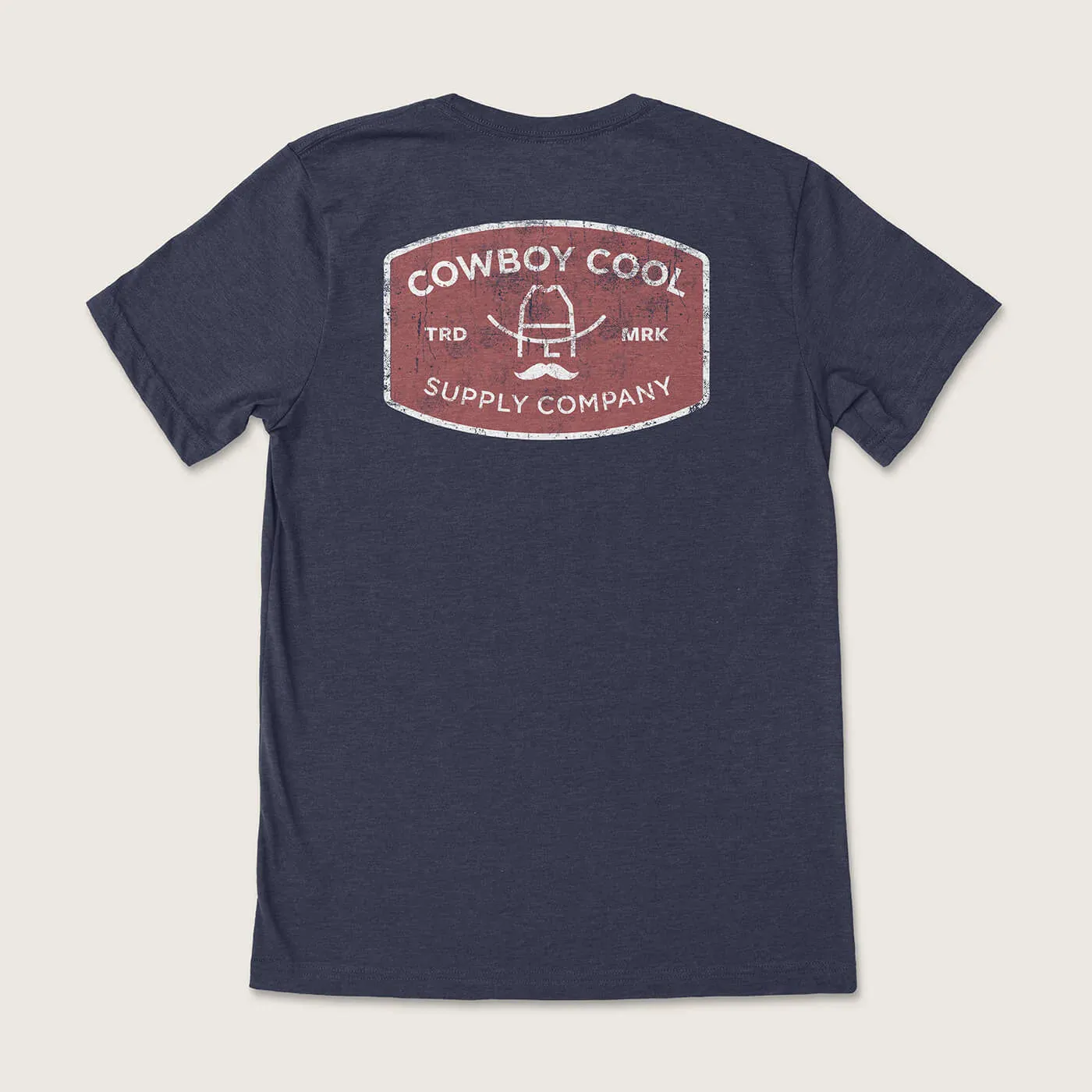 Cowboy Cool Supply Company Buckle T-Shirt - Heathered Midnight Navy